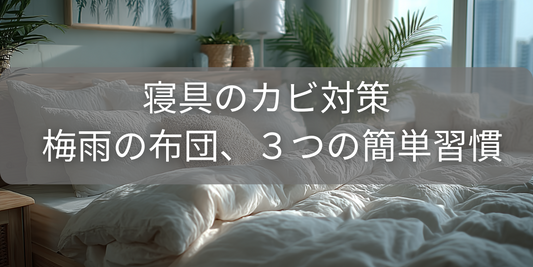 寝具のカビ対策｜梅雨の布団、３つの簡単習慣でサラサラに