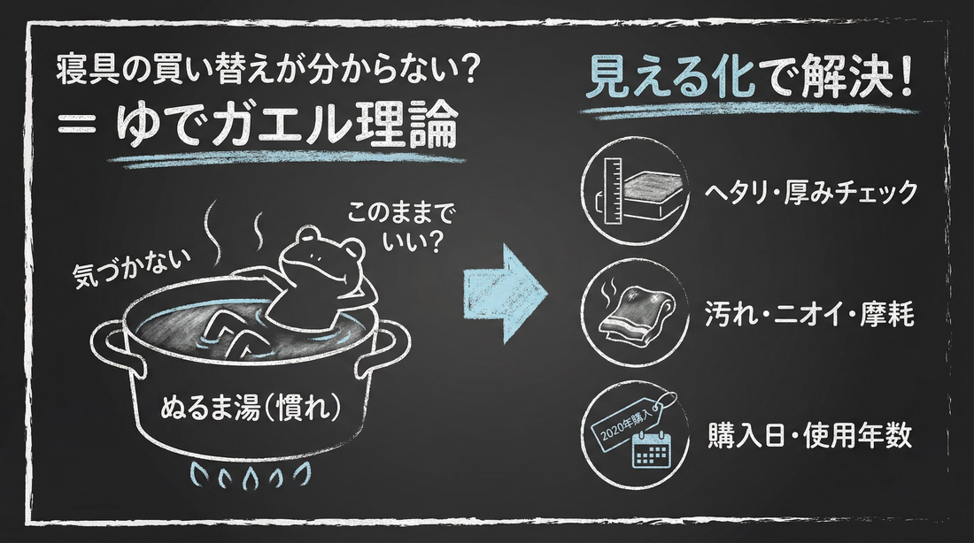 寝具の寿命は“壊れない”から難しい。