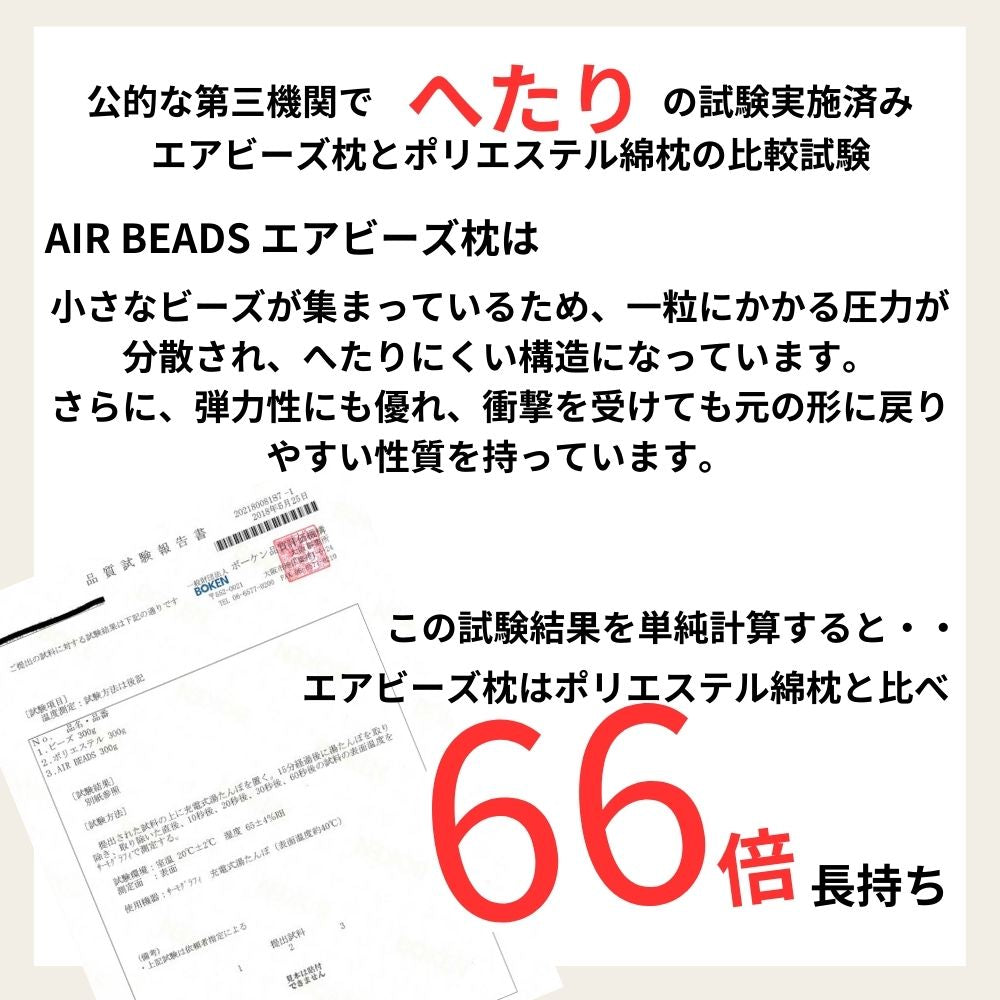 枕 AIR BEADS エアビーズ 一般枕 43×63cm ホテル枕 50×70cm 三日月枕 日本製 【送料無料】