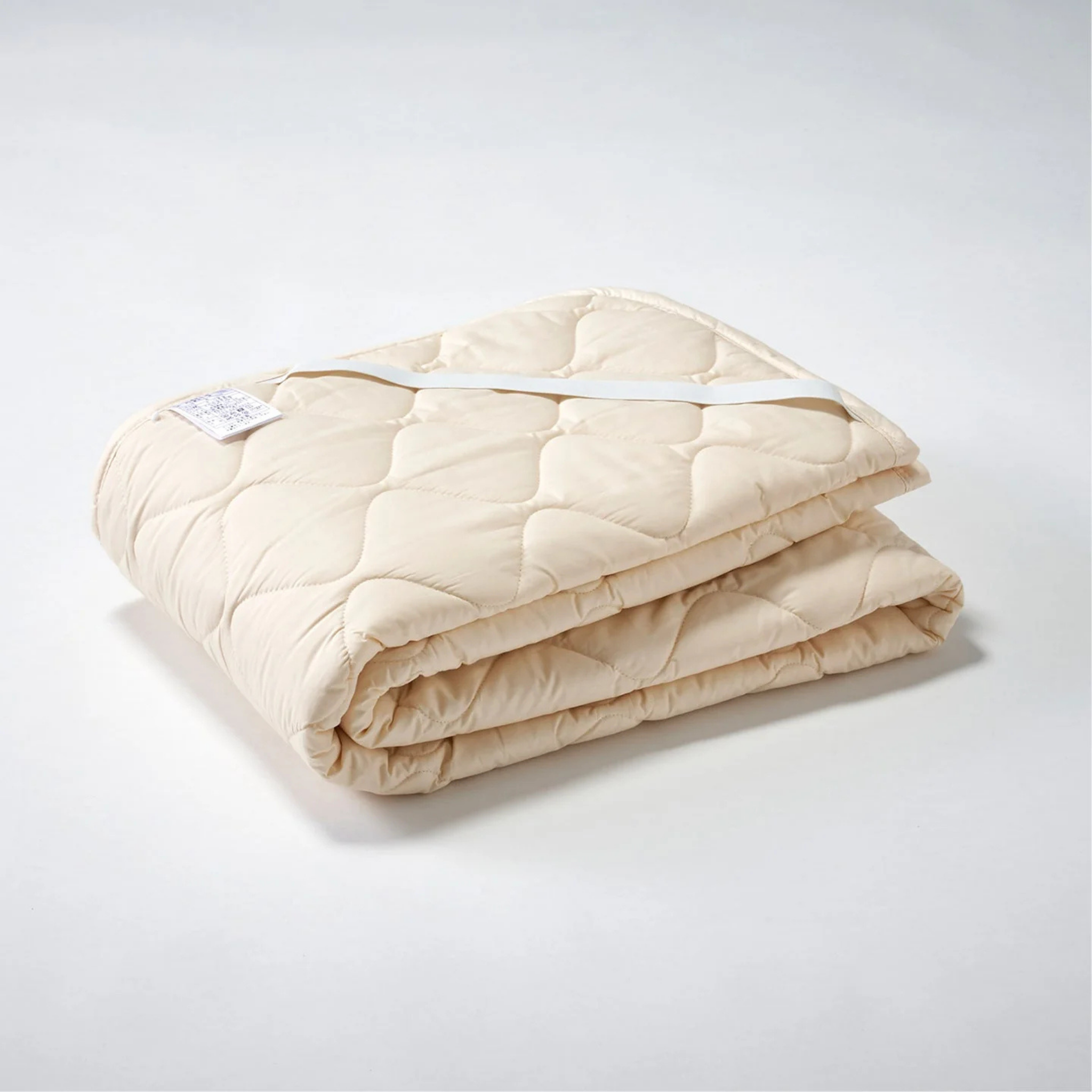 【12月24日発送予定】フランスウール100％ ベッドパッド 洗濯ネット付き 日本製【送料無料】